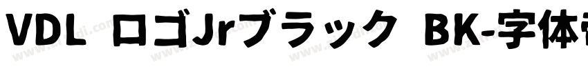 VDL ロゴJrブラック BK字体转换